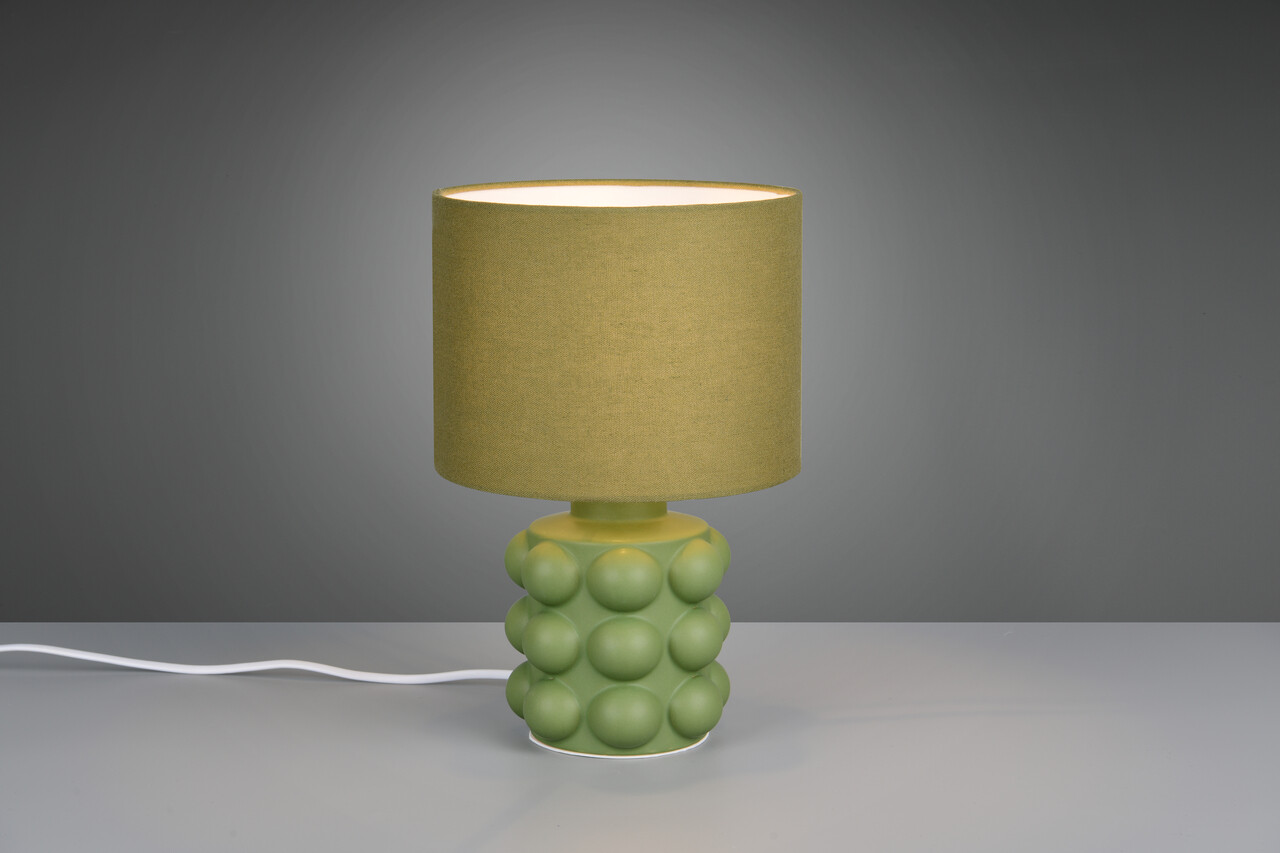 Lampa de masa Kate, RL, 20x30 cm, 40W, 1x E14, ceramica, verde - imagine 5